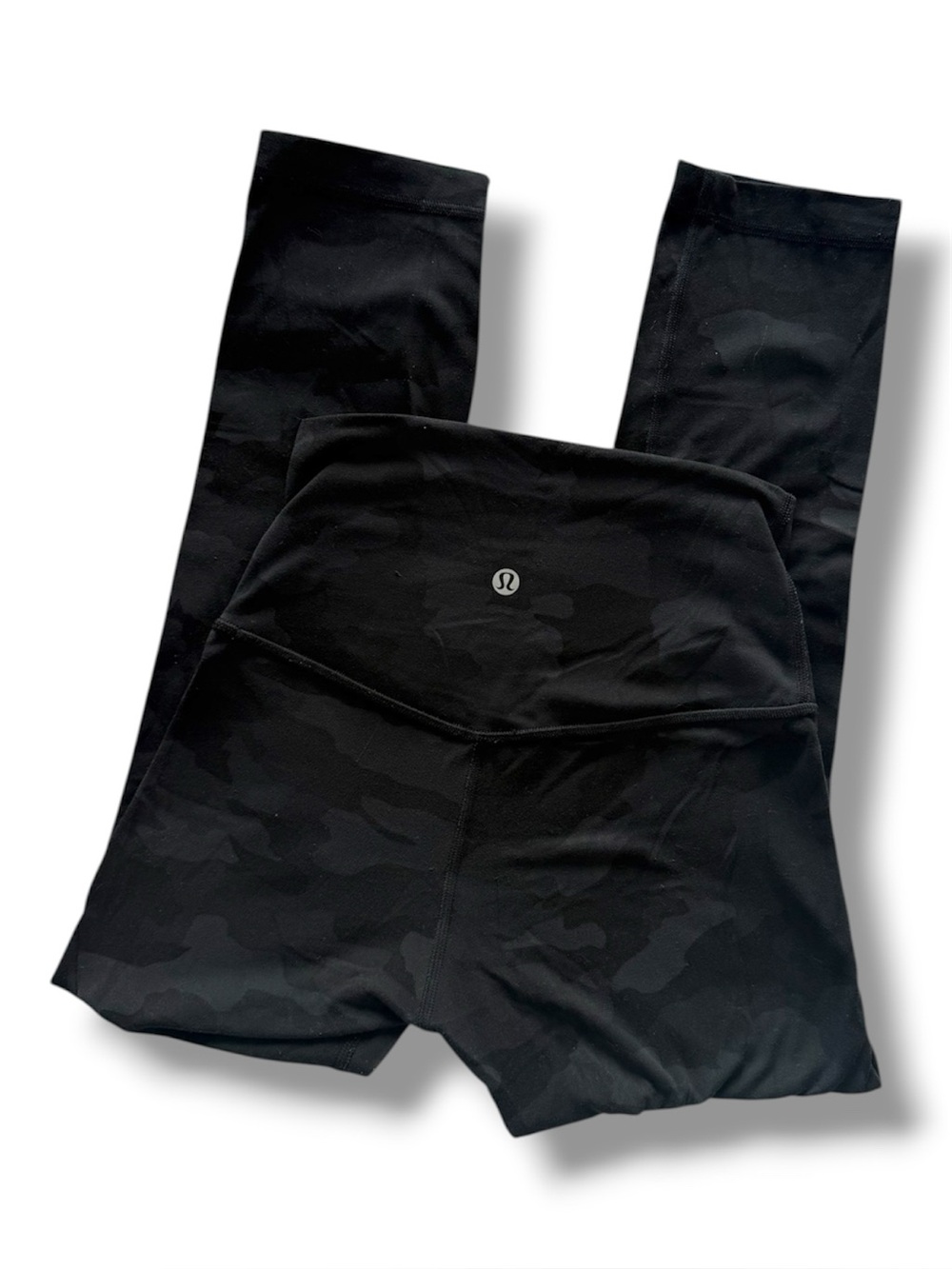 Lululemon Align Camo Black Grey Crop Leggings Size 2